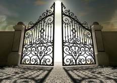 Heavens Open Ornate Gates